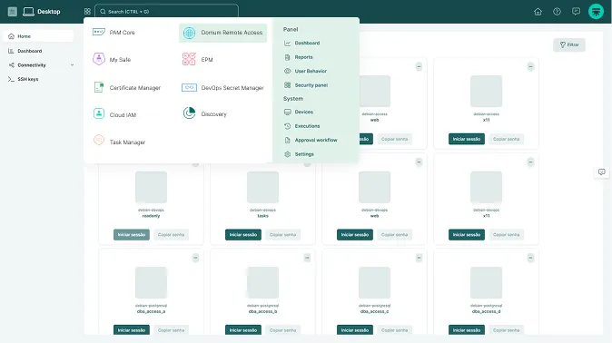 segura pam core product screen on laptop